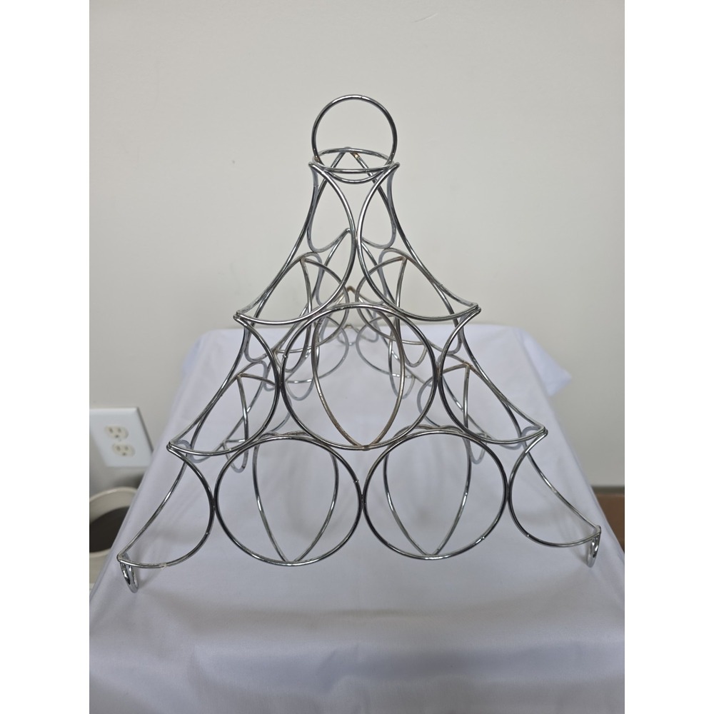 MCM Metal Fruit Pyramid Apple Tree Orange Kitchen Store Display